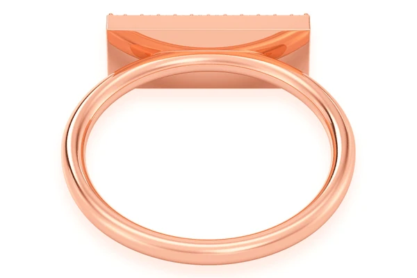 Icebox Logo Diamond Ring 14k Solid Gold 0.15ctw