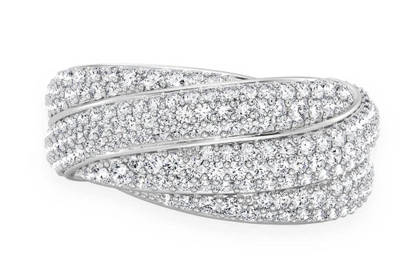 Twisted Diamond Ring 14k Solid Gold 1.50ctw 