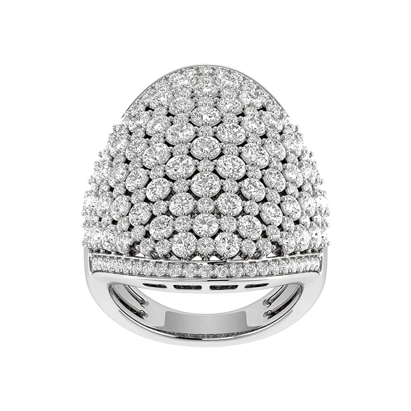 Oval Diamond Cocktail Ring 14k Solid Gold 3.50ctw