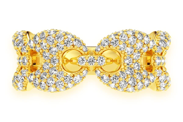 Mariner Link Diamond Ring 14k Solid Gold 2.00ctw