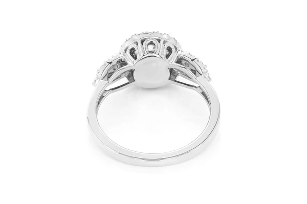 0.70ctw - Round Two Tier Stones - Diamond Engagement Ring - All Natural