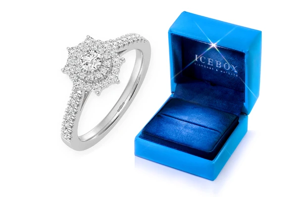 0.50ctw - Pointed Round Diamond Ring - Diamond Engagement Ring - All Natural