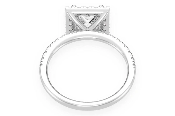 Thav - 1.00ct Princess Cut Solitaire - Diamond Engagement Ring - All Natural