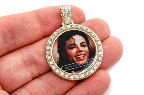 Picture Frame Memory Diamond Pendant 14k Solid Gold 2.75ctw