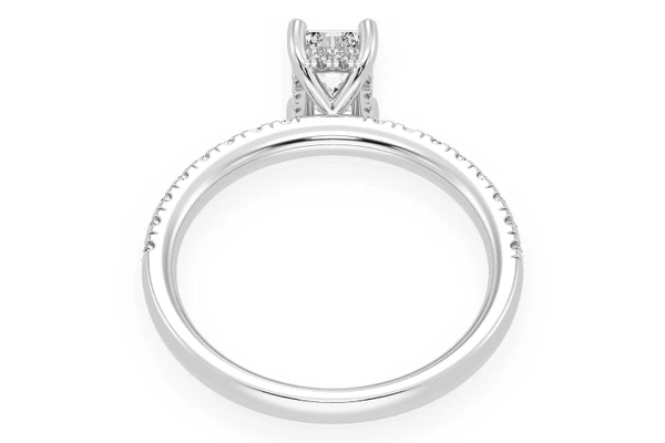 Thinn - 0.75ct Emerald Cut Solitaire - Diamond Engagement Ring - All Natural