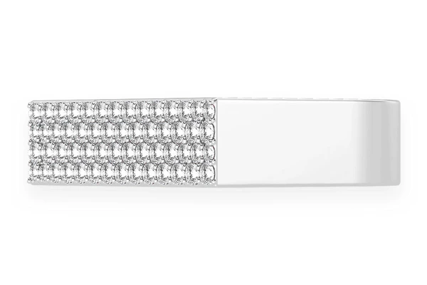  Flat Top Signet Ring 14k Solid Gold .50ctw