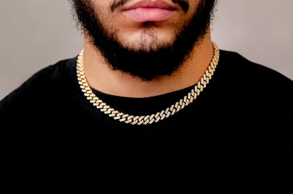 9MM Raised Miami Cuban Diamond Necklace 14k Solid Gold 13.00ctw