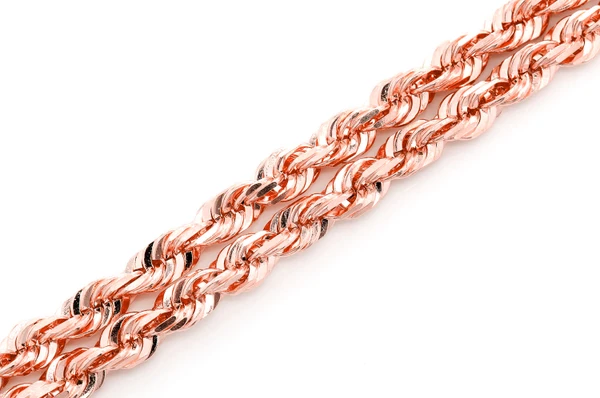 6MM Rope 14k Solid Gold Chain