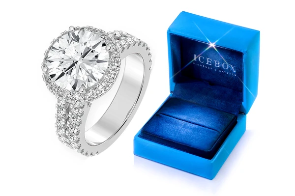 Sphinx - 3.00ct Round Diamond Halo - Diamond Engagement Ring - All Natural