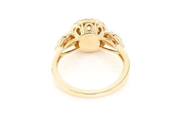 0.70ctw - Round Two Tier Stones - Diamond Engagement Ring - All Natural