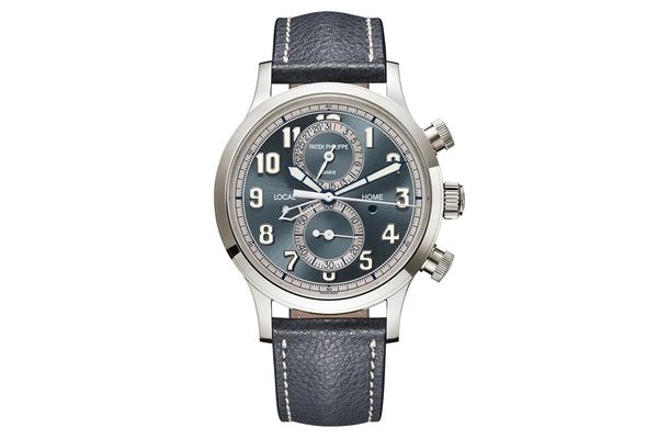 Patek Philippe - Complications Calatrava Pilot Travel Time Chronograph - 5924g - White Gold (rb581)