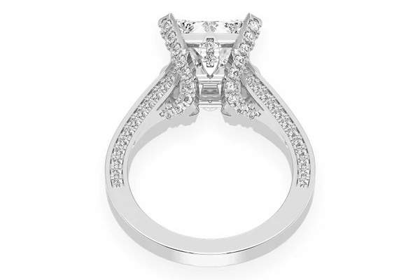 Chant - 3.00ct Princess Cut - Diamond Engagement Ring - All Natural