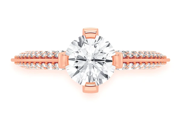 Kifey - 1.00ct Round Solitaire - Knife Edge - Diamond Engagement Ring - All Natural