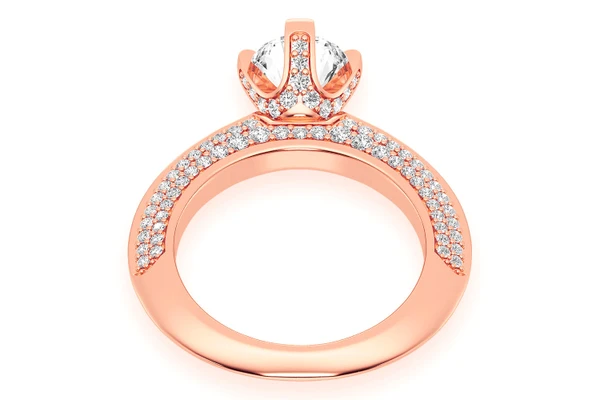 Kifey - 1.00ct Round Solitaire - Knife Edge - Diamond Engagement Ring - All Natural