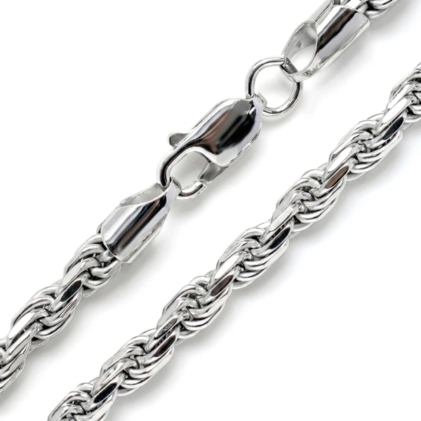 4MM Sterling Silver Rope Chain