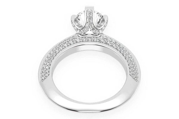 Kifey - 1.00ct Round Solitaire - Knife Edge - Diamond Engagement Ring - All Natural