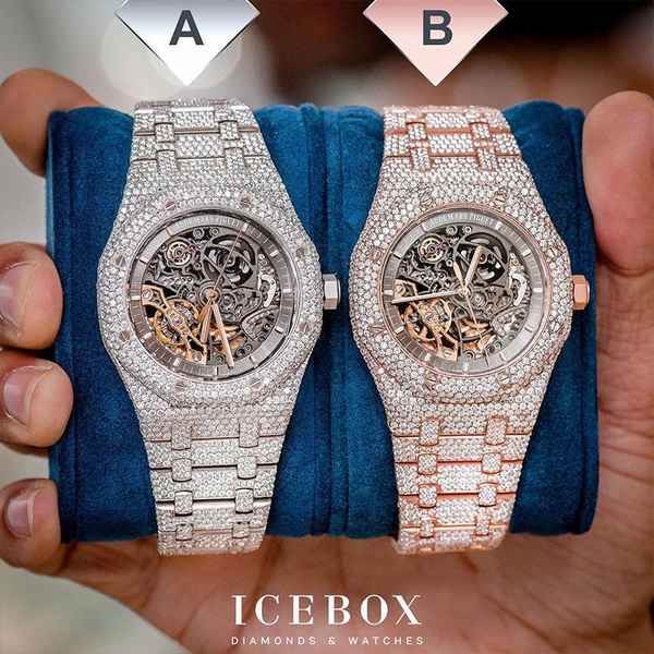 Audemars Piguet Royal Oak Skeleton 41MM - Fully Iced Out