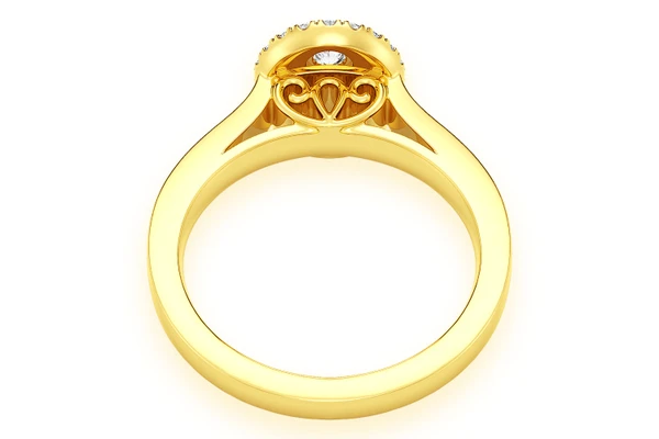 0.45ctw Oval - Diamond Engagement Ring - All Natural