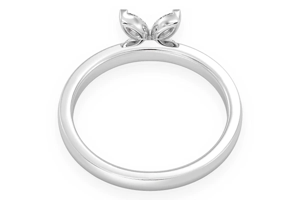 Marquise Flower Diamond Ring 14k Solid Gold 0.35ctw