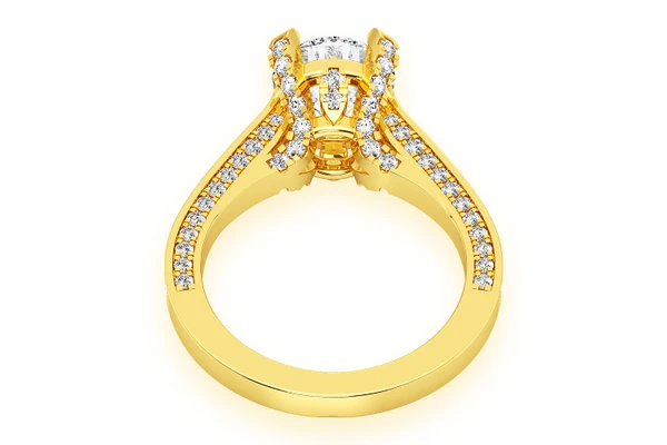 Chant - 2.00ct Round Solitaire - Knife Edge - Diamond Engagement Ring - All Natural