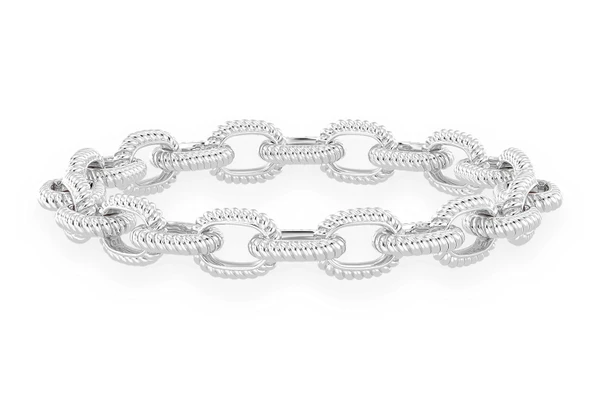 Braided Rolo Bracelet 14k Solid Gold