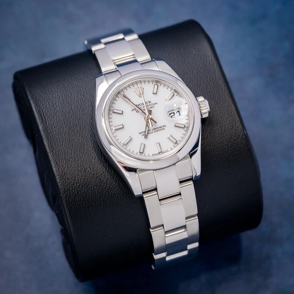 Rolex Datejust 26MM (179160) Steel - Oyster Bracelet - White Index Dial - Watch & Box