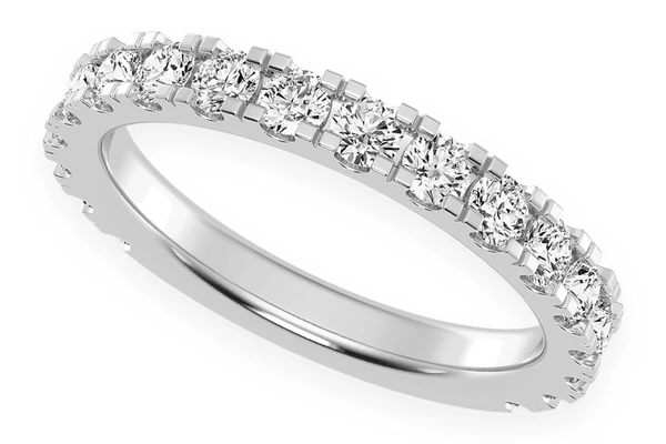 Matching Wedding Band 2.1MM 14k Solid Gold .75ctw