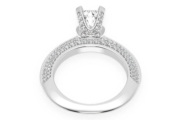 Kifey - 1.00ct Emerald Cut Solitaire - Knife Edge - Diamond Engagement Ring - All Natural