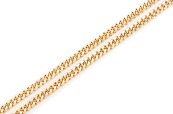 3.5MM Miami Cuban 14k Solid Gold Chain