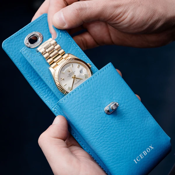 Icebox Single Watch Pouch - Designed For Travel Safety & Protection