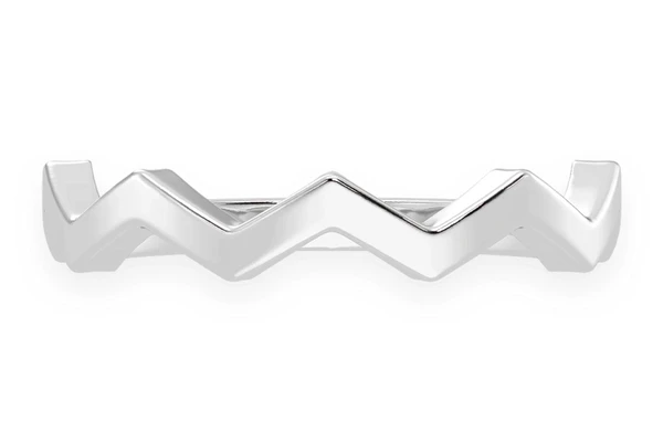Zig Zag Ring 14k Solid Gold