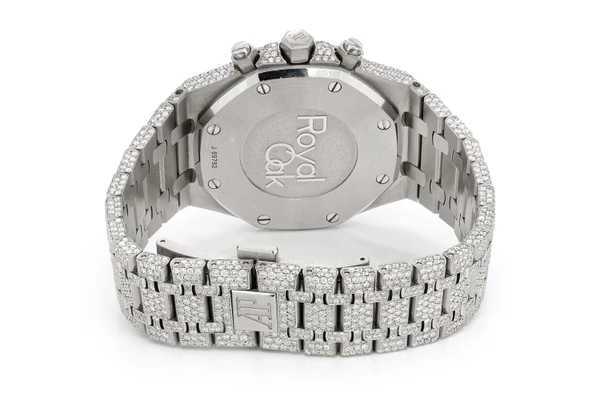 Audemars Piguet Royal Oak Steel - Fully Iced Out