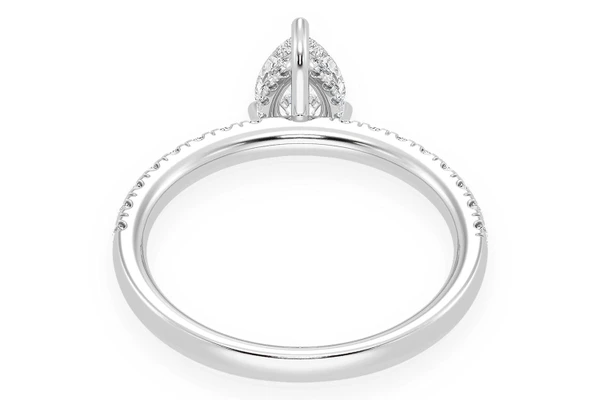 Thinn - 0.75ct Solitaire Pear Shape - Diamond Engagement Ring - All Natural 