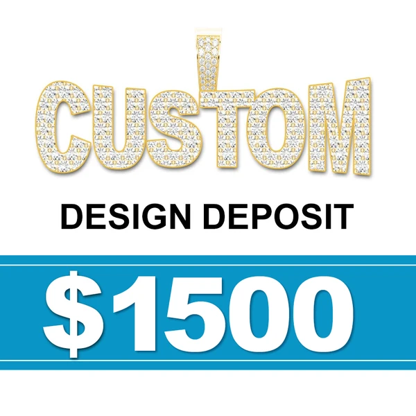 Custom Design Deposit 14k Solid Gold Vs Diamonds - Full Design Consultation