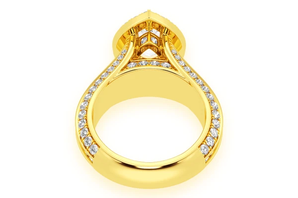 1.50ct Pear Solitaire - Diamond Engagement Ring - All Natural