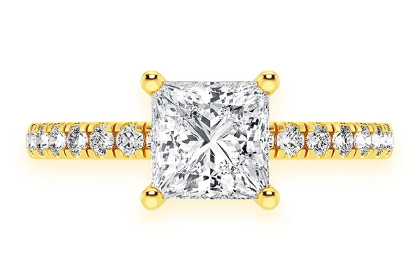 Thinn - 1.00ct Princess Cut Solitaire - Diamond Engagement Ring - All Natural