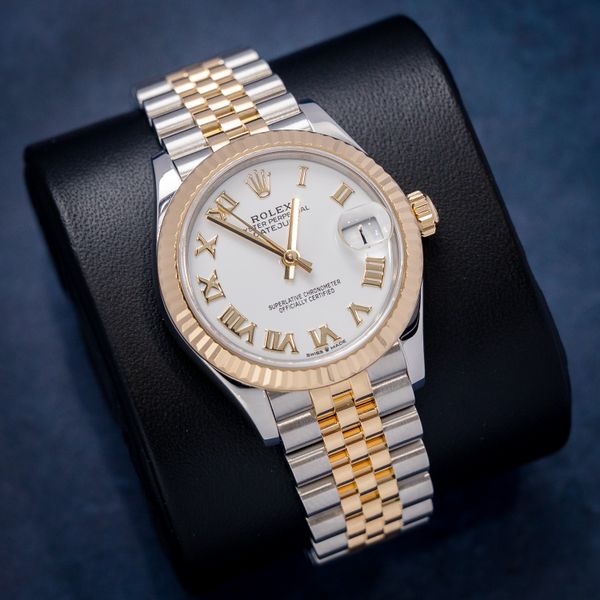 Rolex Datejust 31MM (278273) - Steel & Yellow Gold - White Roman Dial - Jubilee Brac - 2024 Card+WT & Box
