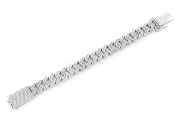 送税込【King Ice】14mm ICED BAGUETTE-CUT G-LINK BRACELET 2色 KING ICE キングアイス CUT G-LINK BRACELET ブレスレット