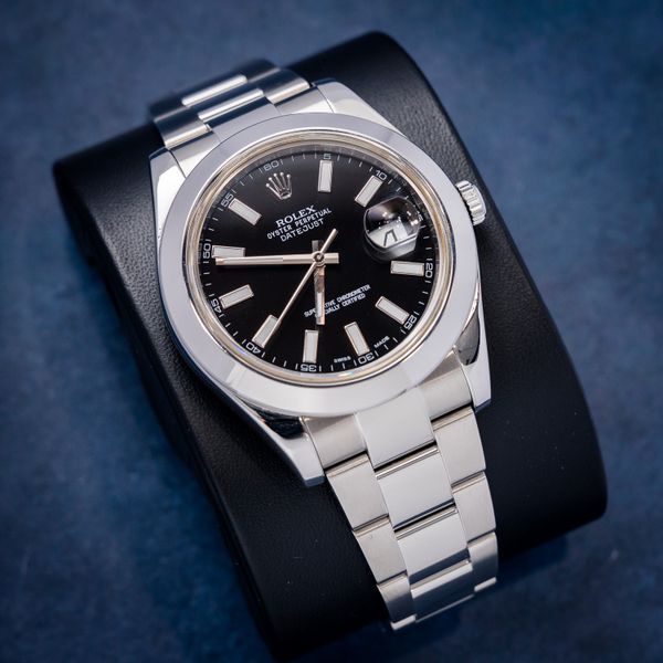 Rolex Datejust II - 41MM (116334) - Steel - Black Index Dial - Oyster Brac. - 2013 Card+GT & Box