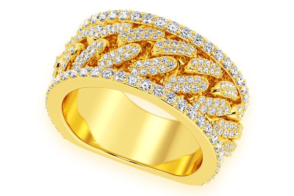 Icebox - Miami Cuban Diamond Ring 14k Solid Gold 1.50ctw