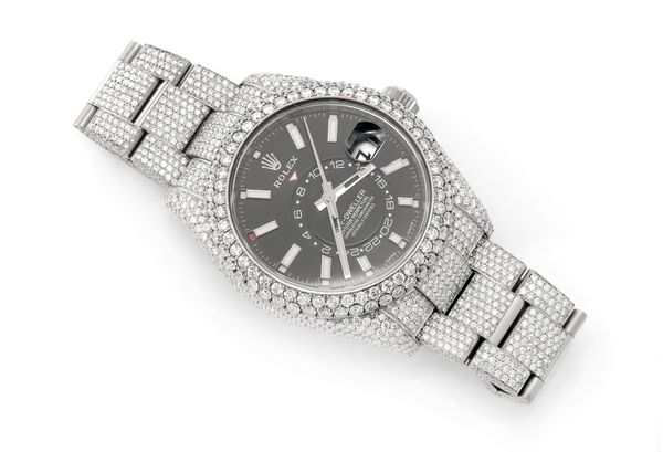 Rolex Sky Dweller 42MM Steel (326934) - 24.00ctw Fully Iced Out