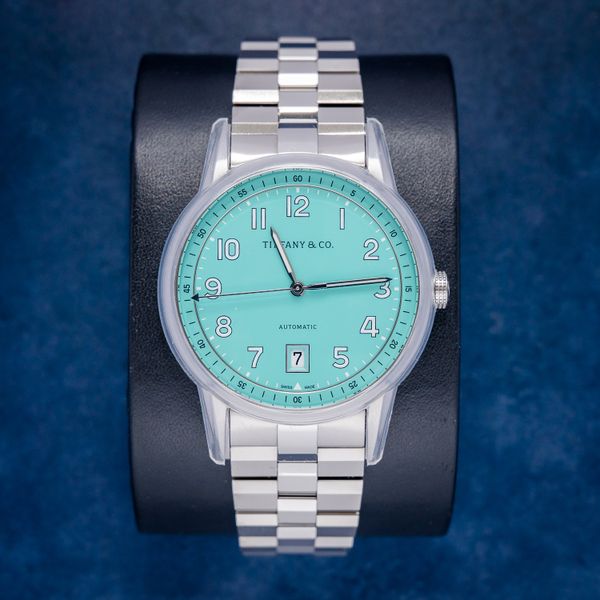 - Tiffany & Co. (40MM) Ct60 Automatic - "Tiffany Blue" Dial - 2025 Box & Card (sw836)
