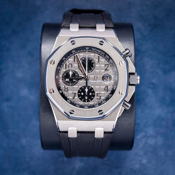 Audemars Piguet 42MM (26470st) Royal Oak Offshore "Elephant" - Black Rubber - Ceramic Pushers - Watch & Box (sw795)