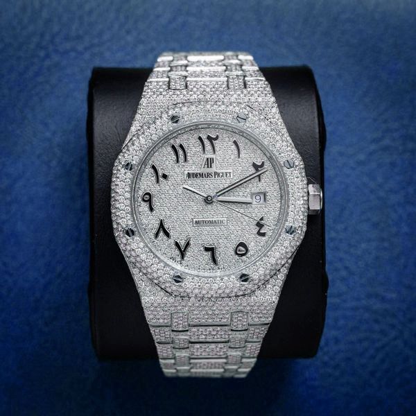 Audemars Piguet Royal Oak Steel 19ctw Custom Dia (2017) - Wp