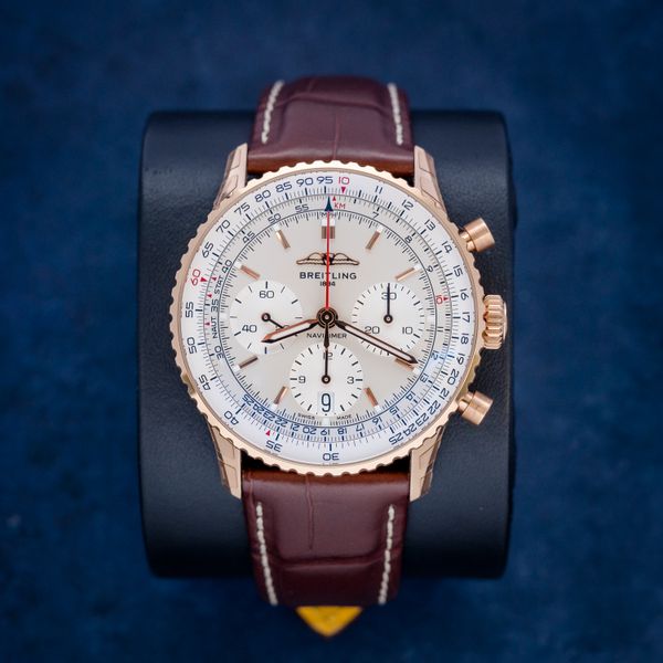 Breitling Navitimer - Rb Rose Gold - Brown Leather - W/card