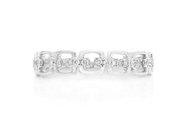 Square Link Ring 14k   