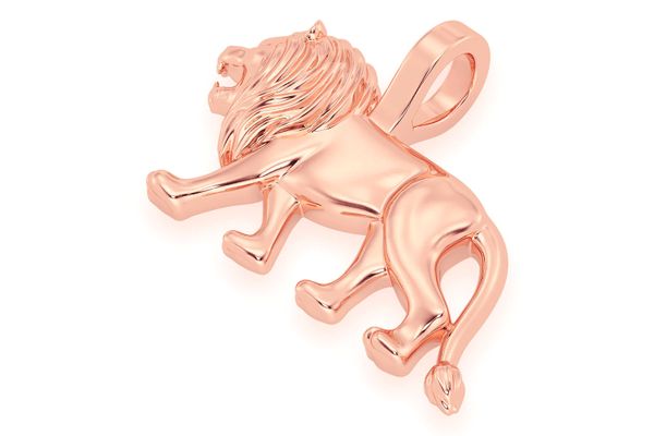 Lion Pendant 14k Solid Gold