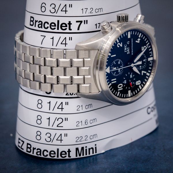Iwc Schaffhausen 41MM (iw371704) Pilot's Watch Chronograph - Steel Bracelet - Watch & Card (sw1134)