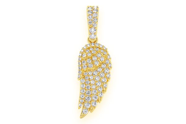 ★ wing bling★ 14k daily cubic piercing 14K WHITE GOLD PLATED ICY BLING CZ HIP HOP OVERSIZE 3D ANGEL