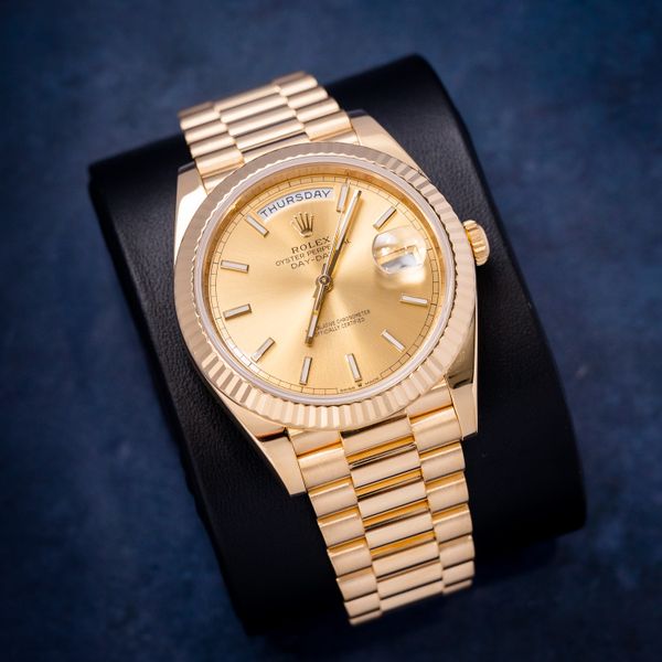 Rolex Day Date 40MM (228238) Yellow Gold Presidential - Champagne Index - 2021 Card+WT & Box
